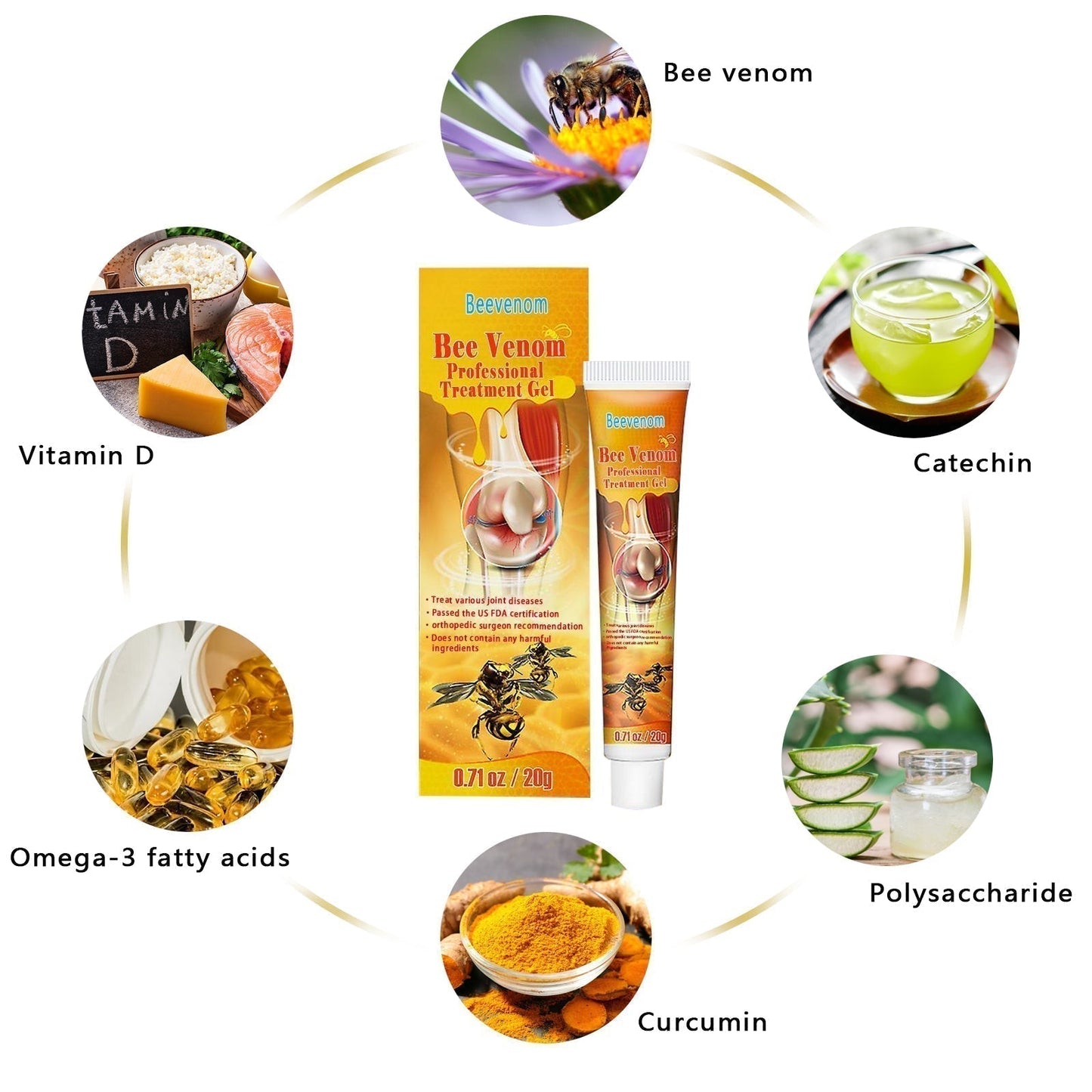 Flashing® New Zealand Bee Venom Professional Treatment (Full Body Recovery, Pure Natural Formula)
