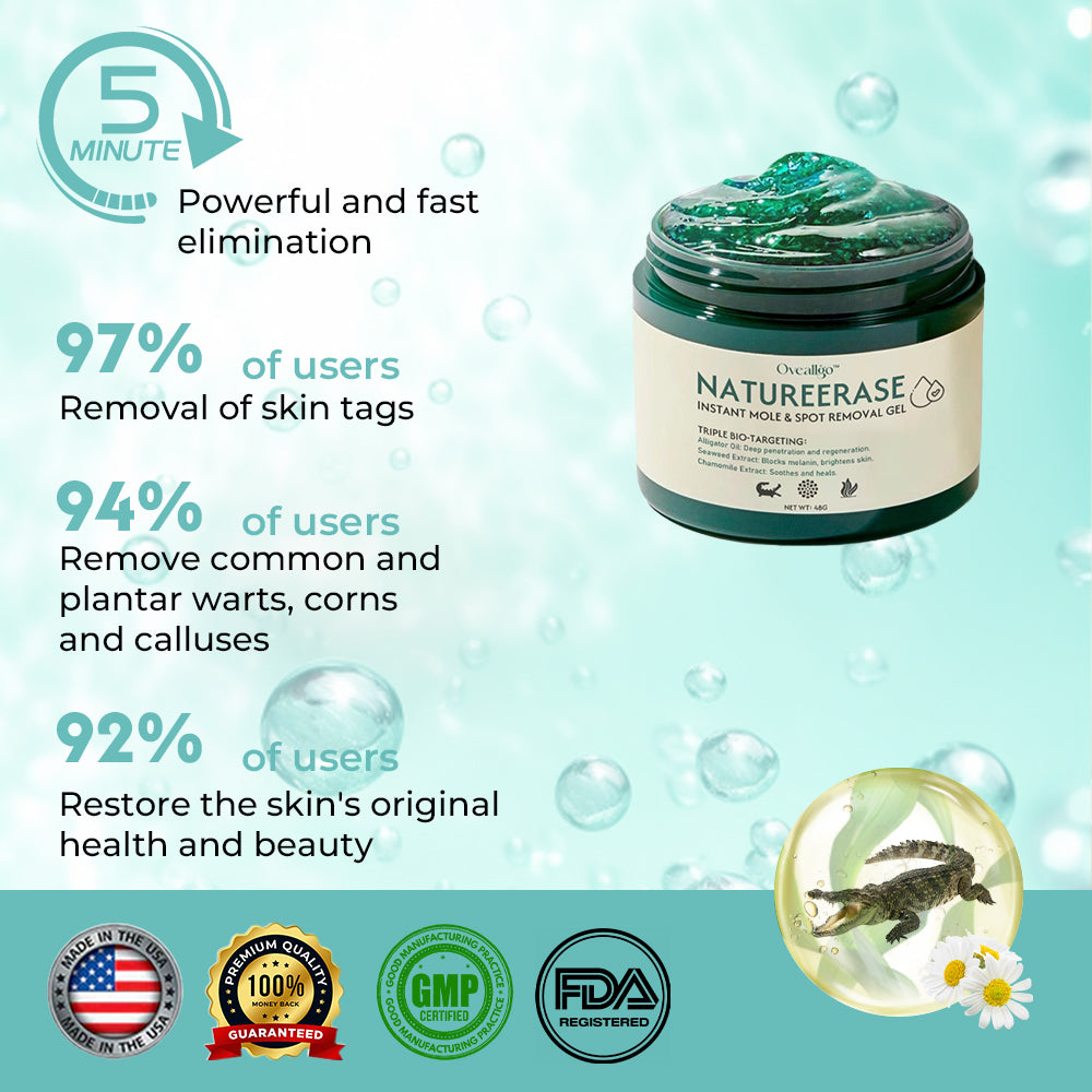 ✅ Official Store: Oveallgo™ Ultra NatureErase Instant Mole & Spot Removal Gel