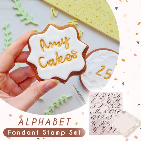 CakePRO Alphabet Fondant Stamp Set