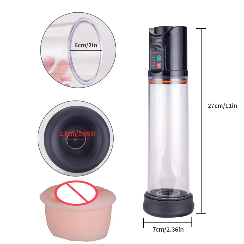 Electric Penis Vacuum Pump Enlargement Automatic Big Dick Extender