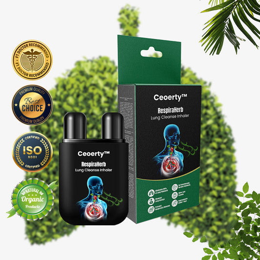 Ceoerty™ RespiraHerb Lung Cleanse Inhaler 👨‍⚕️FDA Certification (🔥Cough, wheezing, shortness of breath, sputum. stuffy nose, bronchitis, allergy symptoms, lung discomfort🔥)